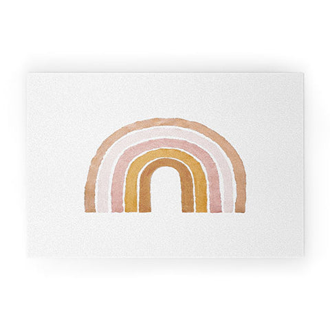 almostmakesperfect painted rainbow Welcome Mat