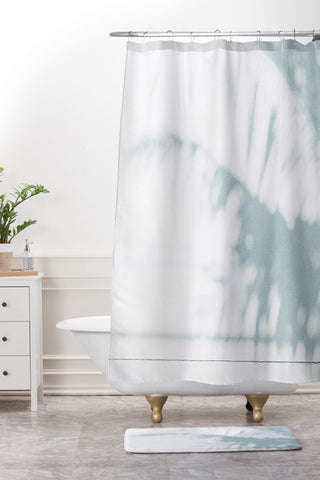 almostmakesperfect palm shadow Shower Curtain And Mat