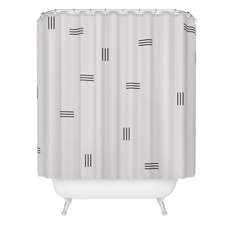 almostmakesperfect stripe 2 Shower Curtain