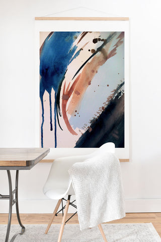 Alyssa Hamilton Art 708 a minimal mixed media Art Print And Hanger