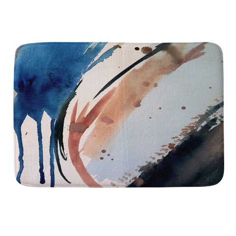 Alyssa Hamilton Art 708 a minimal mixed media Memory Foam Bath Mat