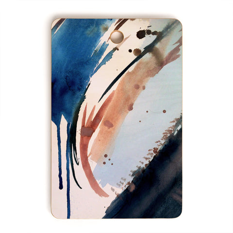 Alyssa Hamilton Art 708 a minimal mixed media Cutting Board Rectangle