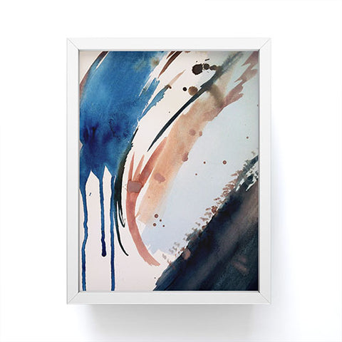 Alyssa Hamilton Art 708 a minimal mixed media Framed Mini Art Print