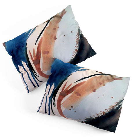 Alyssa Hamilton Art 708 a minimal mixed media Pillow Shams