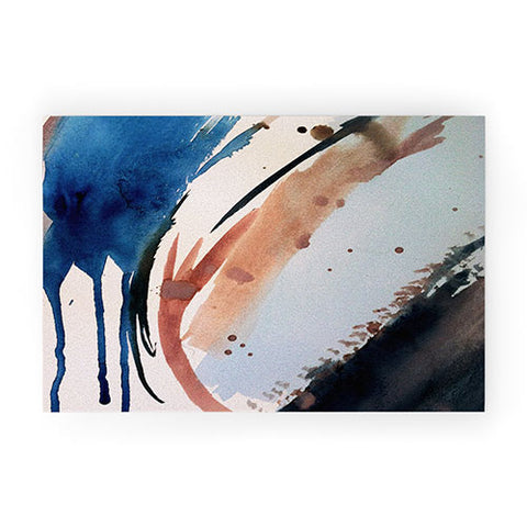 Alyssa Hamilton Art 708 a minimal mixed media Welcome Mat