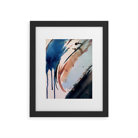 Alyssa Hamilton Art 708 a minimal mixed media Framed Art Print