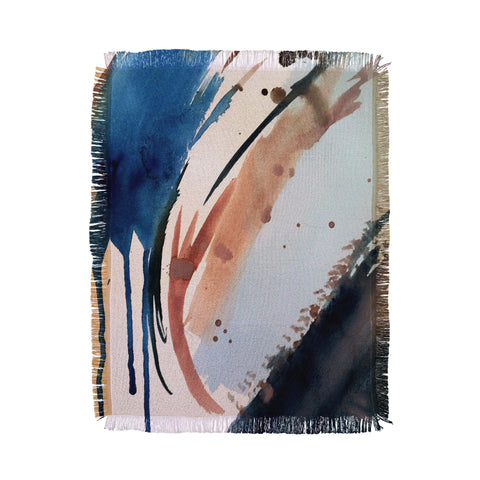 Alyssa Hamilton Art 708 a minimal mixed media Throw Blanket