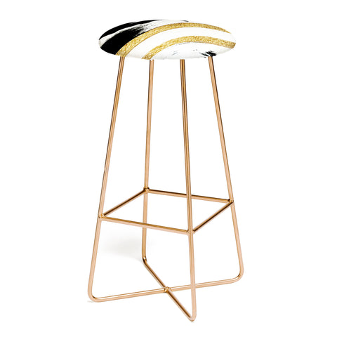 Alyssa Hamilton Art Armor 8 a minimal abstract pie Bar Stool