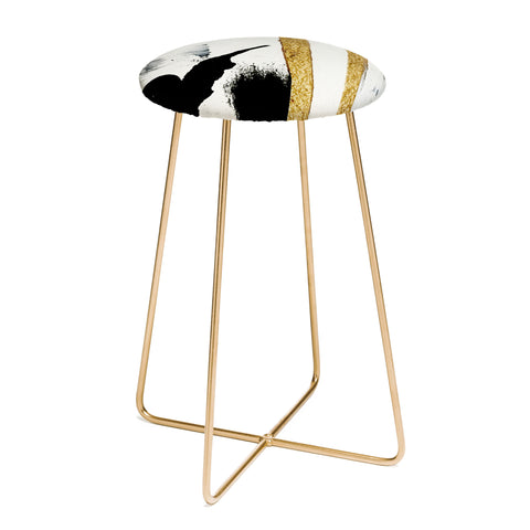 Alyssa Hamilton Art Armor 8 a minimal abstract pie Counter Stool
