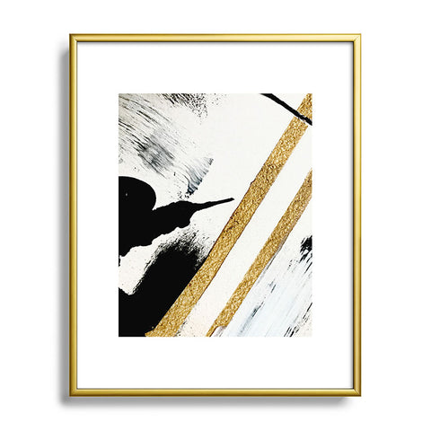 Alyssa Hamilton Art Armor 8 a minimal abstract pie Metal Framed Art Print