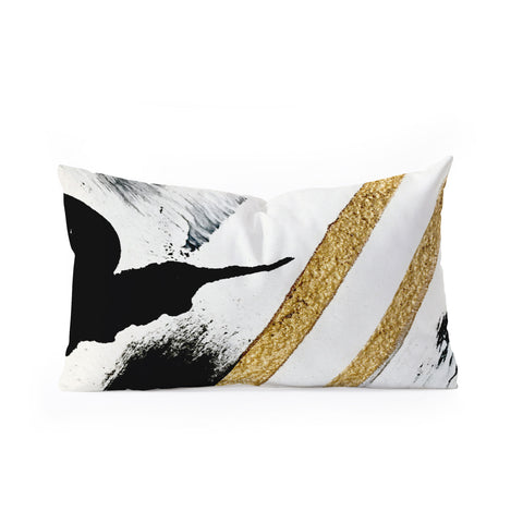 Alyssa Hamilton Art Armor 8 a minimal abstract pie Oblong Throw Pillow