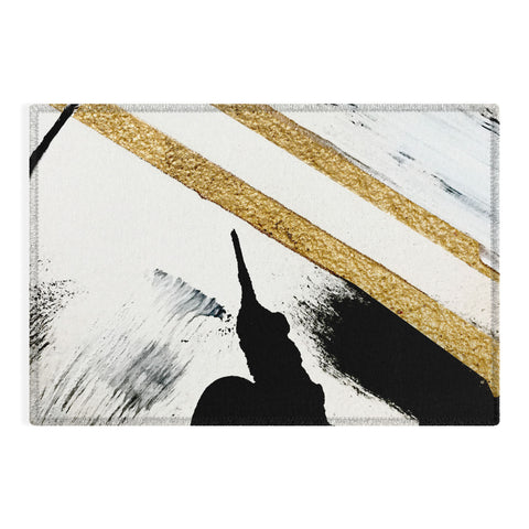 Alyssa Hamilton Art Armor 8 a minimal abstract pie Outdoor Rug