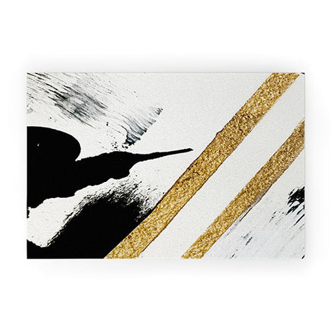 Alyssa Hamilton Art Armor 8 a minimal abstract pie Welcome Mat