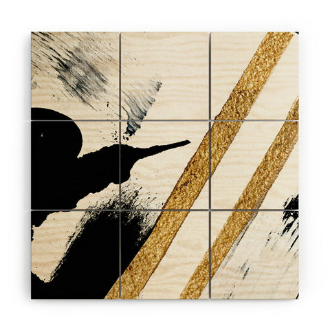 Alyssa Hamilton Art Armor 8 a minimal abstract pie Wood Wall Mural