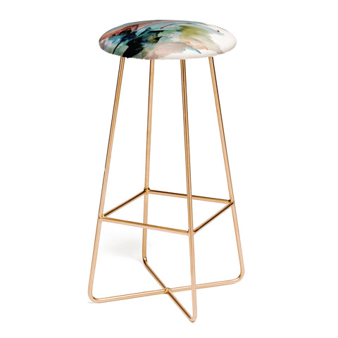 Alyssa Hamilton Art Begin again 2 an abstract mix Bar Stool