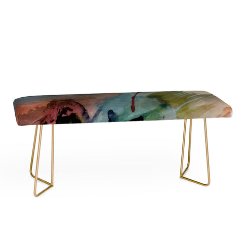 Alyssa Hamilton Art Begin again 2 an abstract mix Bench