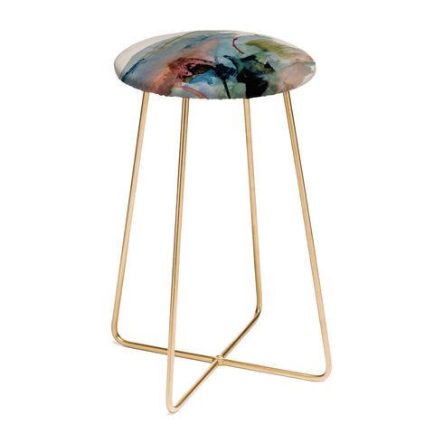 Alyssa Hamilton Art Begin again 2 an abstract mix Counter Stool