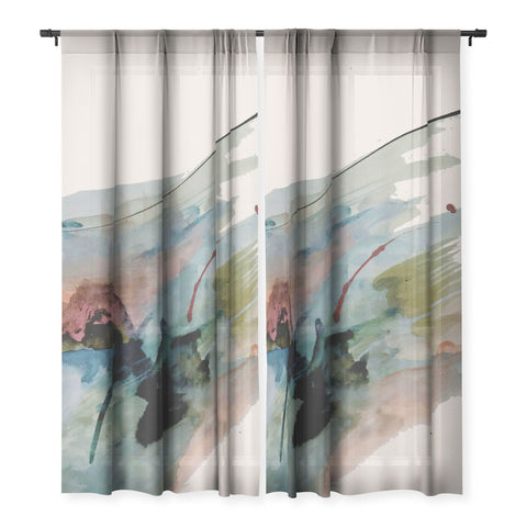 Alyssa Hamilton Art Begin again 2 an abstract mix Sheer Non Repeat