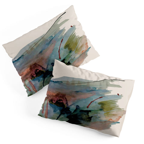 Alyssa Hamilton Art Begin again 2 an abstract mix Pillow Shams