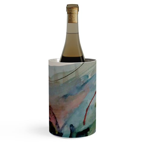 Alyssa Hamilton Art Begin again 2 an abstract mix Wine Chiller