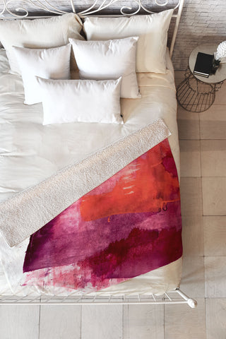 Alyssa Hamilton Art Blushing 2 Fleece Throw Blanket