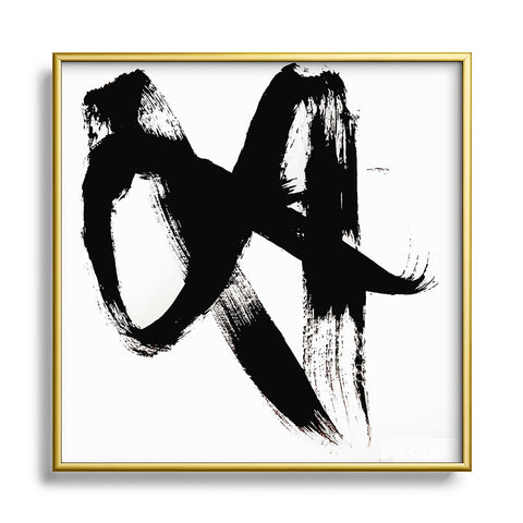 Alyssa Hamilton Art Brushstroke 2 Metal Square Framed Art Print