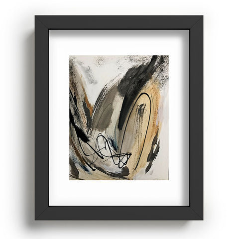 Alyssa Hamilton Art Drift 5 a neutral abstract mix Recessed Framing Rectangle
