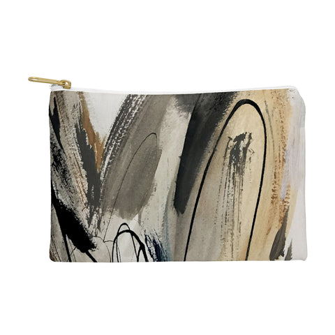 Alyssa Hamilton Art Drift 5 a neutral abstract mix Pouch