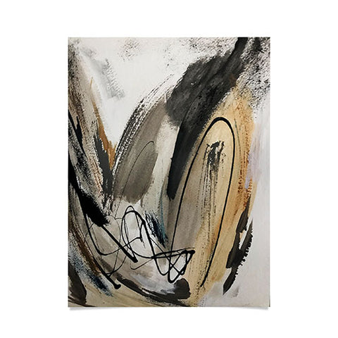Alyssa Hamilton Art Drift 5 a neutral abstract mix Poster