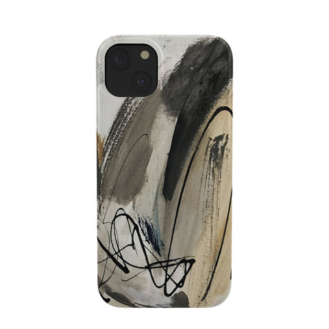 Alyssa Hamilton Art Drift 5 a neutral abstract mix Phone Case