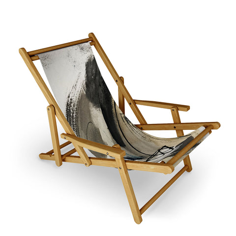 Alyssa Hamilton Art Drift 5 a neutral abstract mix Sling Chair