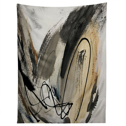 Alyssa Hamilton Art Drift 5 a neutral abstract mix Tapestry