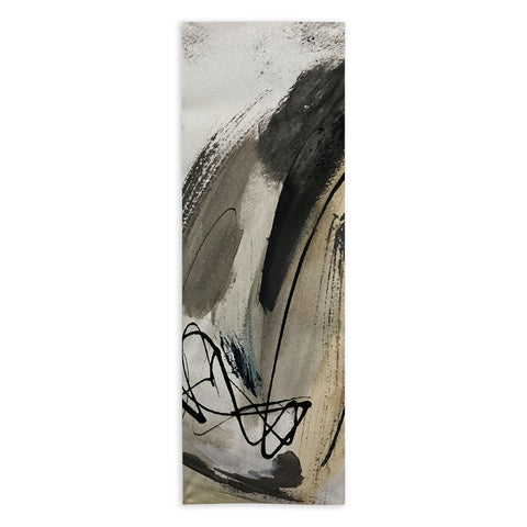 Alyssa Hamilton Art Drift 5 a neutral abstract mix Yoga Towel