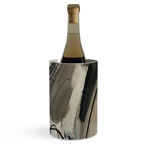 Alyssa Hamilton Art Drift 5 a neutral abstract mix Wine Chiller