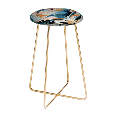 Alyssa Hamilton Art Drift 6 a bold mixed media Counter Stool