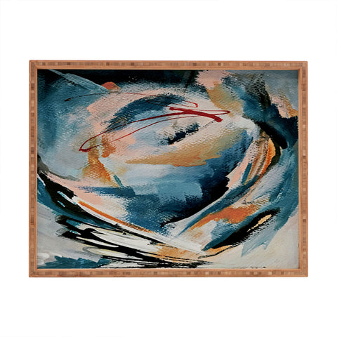 Alyssa Hamilton Art Drift 6 a bold mixed media Rectangular Tray