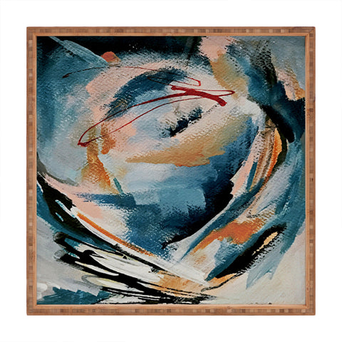 Alyssa Hamilton Art Drift 6 a bold mixed media Square Tray