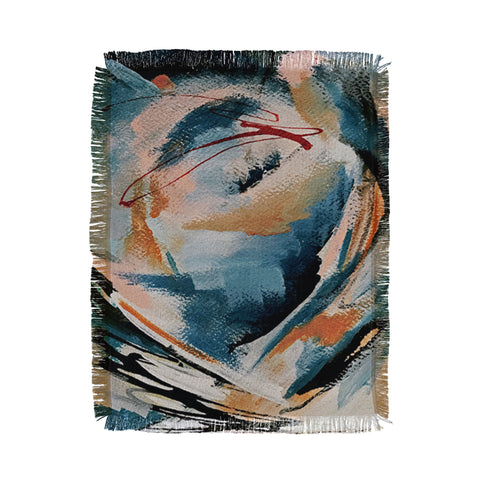 Alyssa Hamilton Art Drift 6 a bold mixed media Throw Blanket
