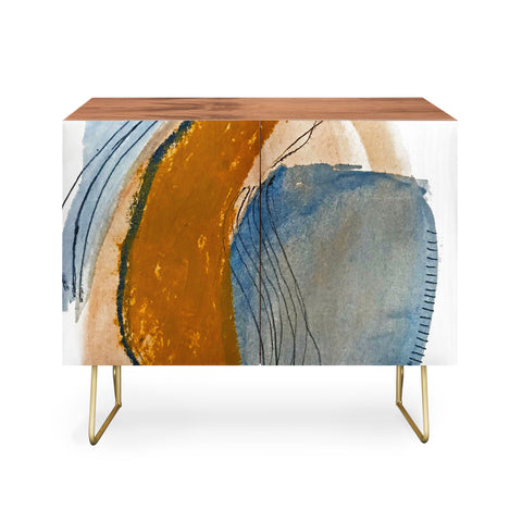 Alyssa Hamilton Art Gentle Breeze a minimal abstract Credenza