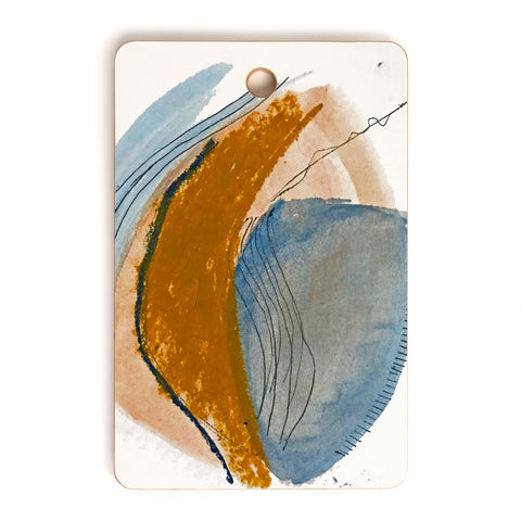 Alyssa Hamilton Art Gentle Breeze a minimal abstract Cutting Board Rectangle