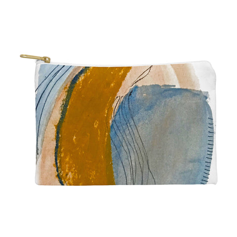 Alyssa Hamilton Art Gentle Breeze a minimal abstract Pouch