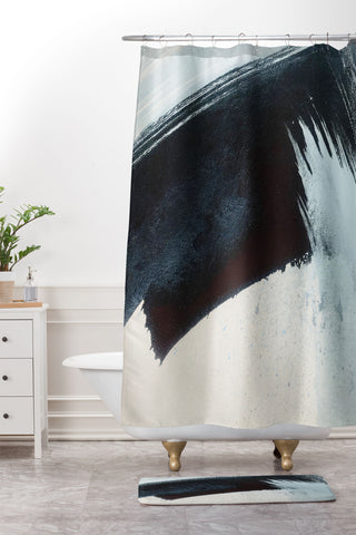 Alyssa Hamilton Art Like A Gentle Hurricane 2 Shower Curtain And Mat