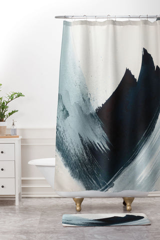 Alyssa Hamilton Art Like A Gentle Hurricane Shower Curtain And Mat