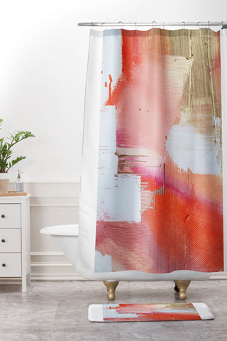 Alyssa Hamilton Art Moving Mountains 2 Shower Curtain And Mat