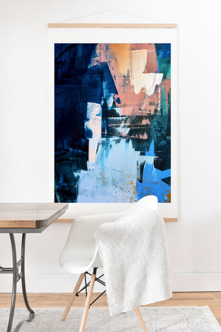 Alyssa Hamilton Art On the Dock a pretty abstract Art Print And Hanger