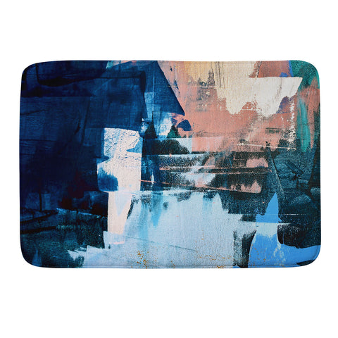 Alyssa Hamilton Art On the Dock a pretty abstract Memory Foam Bath Mat