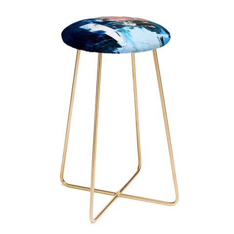 Alyssa Hamilton Art On the Dock a pretty abstract Counter Stool