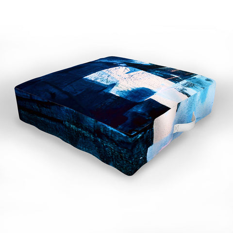 Alyssa Hamilton Art On the Dock a pretty abstract Outdoor Floor Cushion