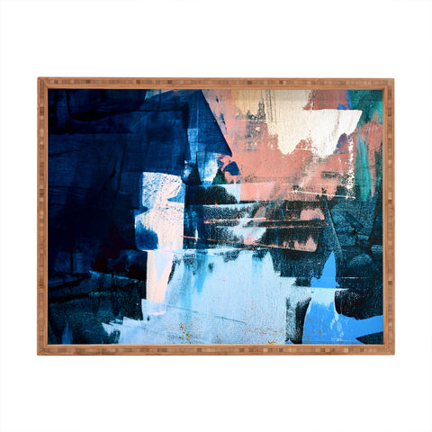 Alyssa Hamilton Art On the Dock a pretty abstract Rectangular Tray