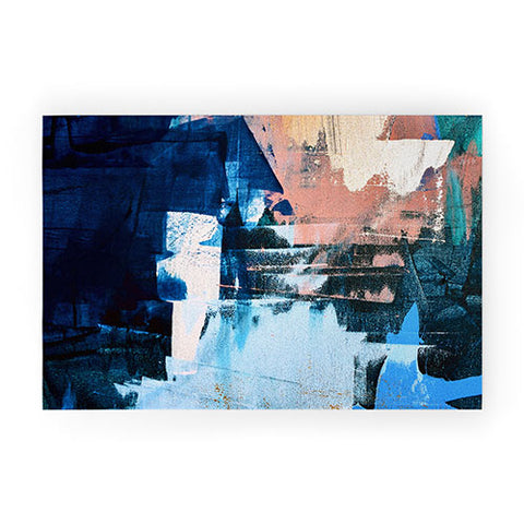 Alyssa Hamilton Art On the Dock a pretty abstract Welcome Mat